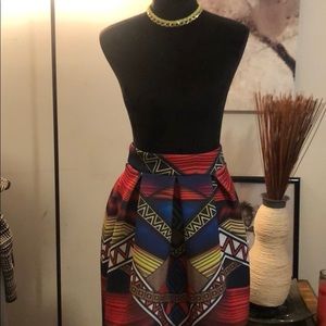 Multi Color Full Skirt